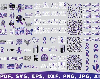 Rheumatoid arthritis, blue and purple ribbon svg, in May we wear blue and purple, arthritis awareness svg,  Rheumatoid Arthritis Svg, fight