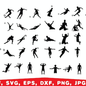 Soccer svg,  Soccer Player Silhouette Svg, Soccer ball svg, Soccer Silhouette svg, Soccer player svg, Soccer Vector Graphic, Football player
