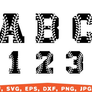 Baseball font svg, Baseball Alphabet, Baseball letters, Varsity Letters svg, Baseball alphabet with stitches, Sport font svg, baseball svg