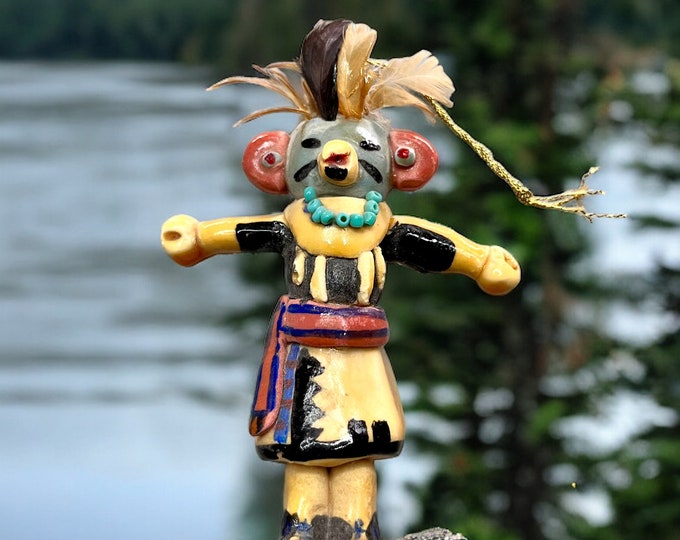 Native American Clay Ornament