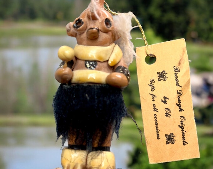 Native American Clay Ornament
