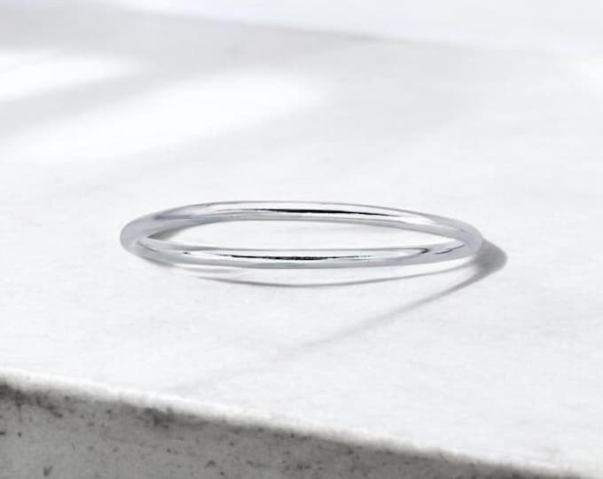 1mm Sterling Silver Stack Boho Rings Men’s or Women’s