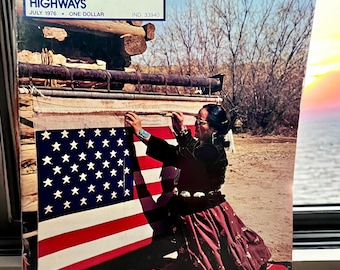 Arizona Landstraßen Juli 1976 Navajo Hopi Geschichte Kultur Softback Buch Farbe Magazin Sammler Western Southwest Kunst & Schmuck