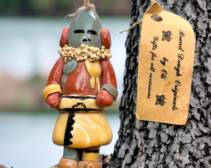 Native American Clay Ornament