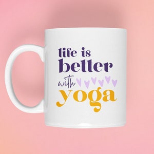 Yoga Mug, Personalised Yoga Mug, Yoga Gifts, Custom Yoga Mug, Yoga
