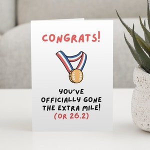 Marathon Congratulations Card, Marathon Runner Card, Marathon Well Done Card, First Marathon Congrats, London Marathon Card, Marathon Runner