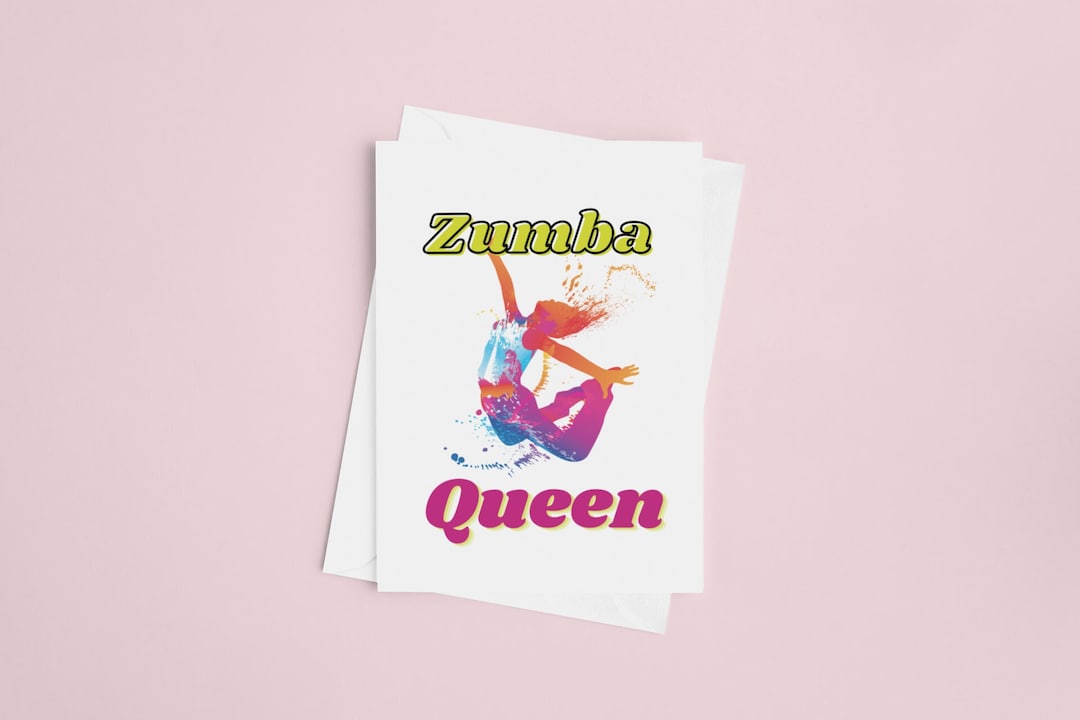 Zumba Birthday Card, Zumba Gifts, Card for Zumba Instructor, Zumba