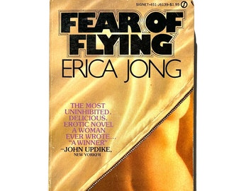Erica Jong - Fear of Flying - Chevalière vintage des années 1970, livre de poche