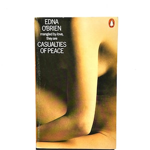 Edna O&#39;Brien - Casualties of Peace - vintage 1970s Penguin paperback - orange spine