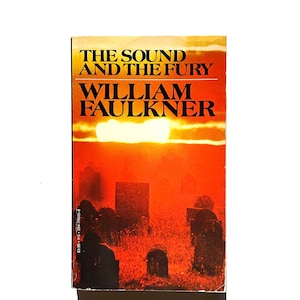 William Faulkner - The Sound and the Fury - 1970s Vintage paperback - V-5