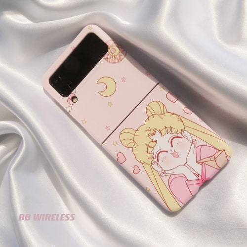 Samsung Galaxy Z Flip 3 4 Sailor Moon Anime Cartoon Pink Heart Etsy