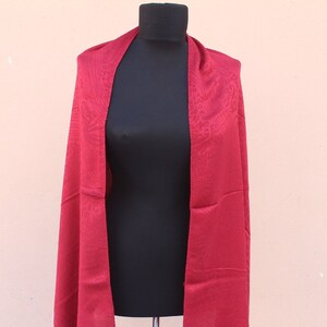 Pashmina Shawl, Red Pashmina, Wedding Favors, Gift For Her, Long Scarf, Party Scarf, Shawl, Fashion Scarve, Birthday Gift, Mom gift, Scarves