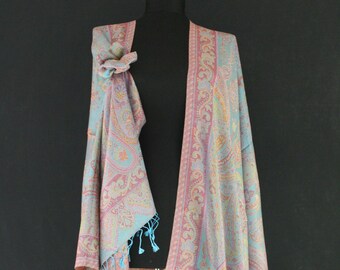Traditional Pattern Silk Scarf, Pure silk scarf women, Long silk scarf for women, Elegant silk scarf, Gift for her, Gift for mom, Silk Wrap