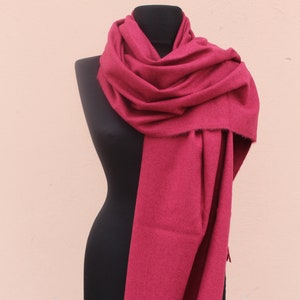 Cashmere Blend Scarf, Red Wool Scarf,  Cashmere Long Scarf, Ladies Cashmere Scarf, Winter Scarf, Cashmere Blend Wrap, Gift for woman,
