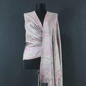 Pure silk scarf women, Silk shawl wrap, Long Silk Scarf, Paisley Silk Scarf, Silk Scarves, Woman Scarf, Gift for her, for women, Wife Gift