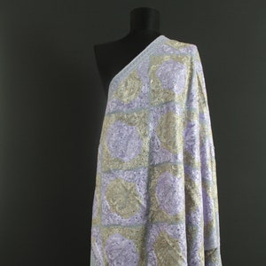 Embroidered Shawl, Wool Shawl, Sparkling Sequined Shawl, Handmade Scarfs, Wedding shawl, Women Scarf, Fine Scarf, Sparkle Wrap, Winter Scarf