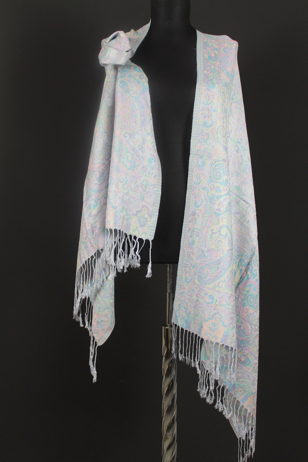 turquoise pashmina shawl