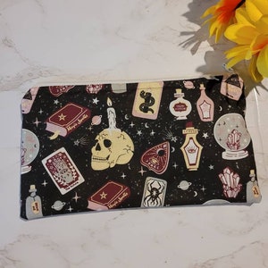 Witchy Makeup Bag - Occult Accessories - Halloween Accessories - Mystical Item Key Fob Lanyard