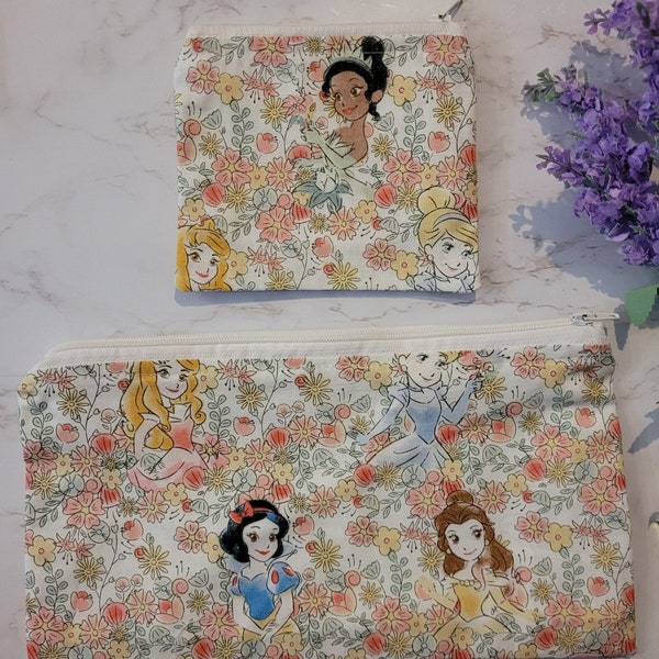 Park Princess Makeup Pouch - Princess Floral Coin Pouch