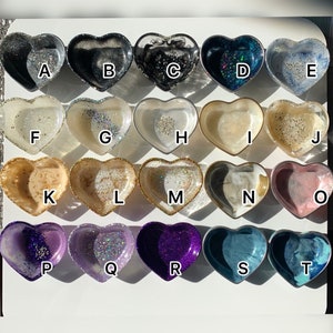 Resin / Herz Schale / Schmuckschale diverse Farben / Dekoration / Jewelry / Geschenk / Ringschale / Schmuckablage