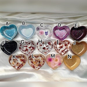 Resin / heart bowl / jewelry bowl various colors / decoration / jewelry / gift / ring bowl / jewelry tray