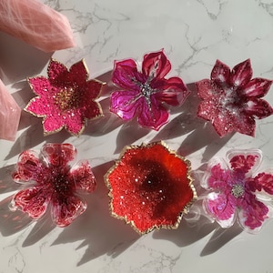 Resin Schale Kristall Optik / Schmuckschale rosa pink  Glitzer / Dekoration / Jewelry / Geschenk / Ringschale / Epoxidharz handgemacht