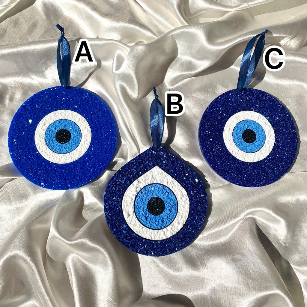 Handgemachte glückliche Auge blau türkische böse Augen Anhänger ins Stil  Nazar Dekoration für zu Hause Wohnzimmer Wandbehang Wohnkultur Geschenk -  AliExpress