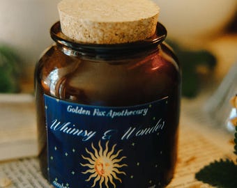 Whimsy and Wonder Candle | Pear & Lilac Spring Scent | Whimsigoth Magic | Honey Tea Candle | Soft Romantic Floral | Fairycore Decor