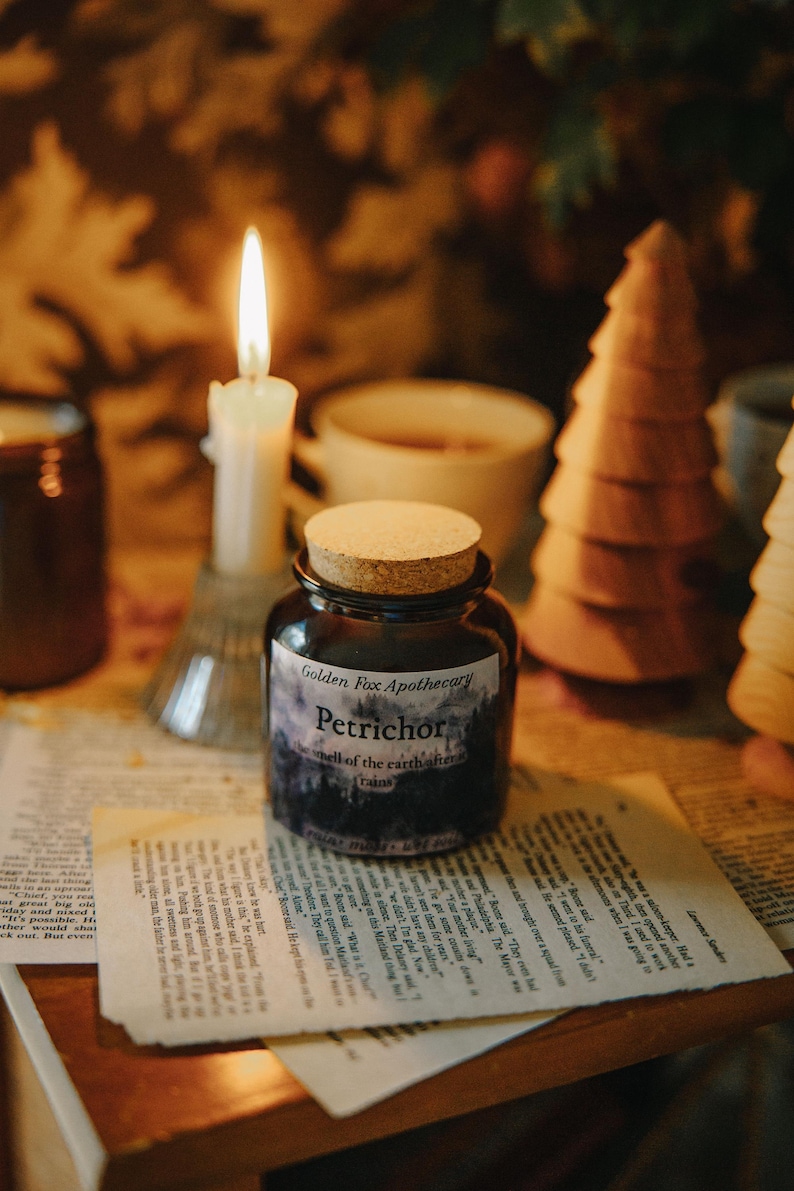 Petrichor Candle/ Rain Scent/ Rain Candle/ Wet Soil Scent/ Pine Candle/ Geosmin Candle/ Twilight Candle/ Luxury Scent image 8