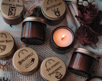 Mini Candles | Stocking Stuffers | Candle Gift  |Sample Pack | Bookish Candles | Book Lover Gift