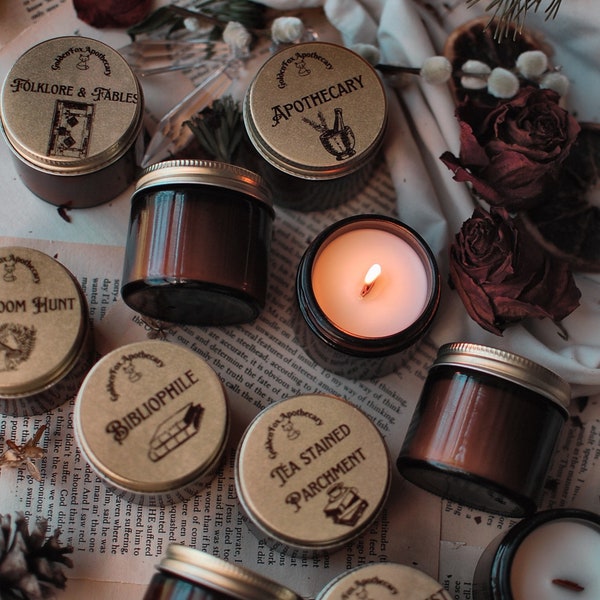 Mini Candles | Stocking Stuffers | Candle Gift  |Sample Pack | Bookish Candles | Book Lover Gift