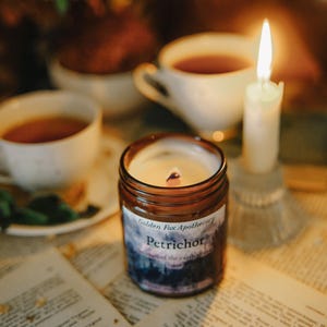 Petrichor Candle/ Rain Scent/ Rain Candle/ Wet Soil Scent/ Pine Candle/ Geosmin Candle/ Twilight Candle/ Luxury Scent image 9