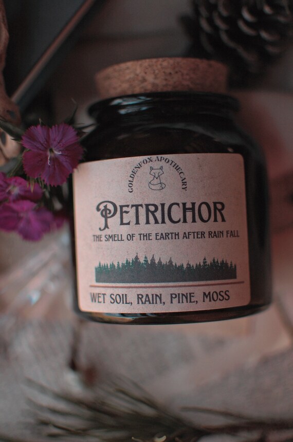 Petrichor Candle Rain Scent Rain Candle Wet Soil Scent Pine