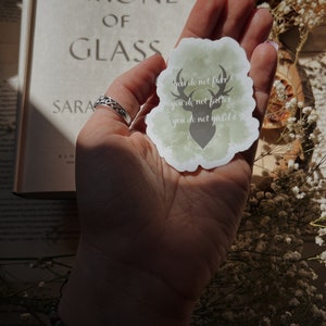 You Do Not Yield Watercolor Sticker | Throne of Glass | Licensed Sarah J Maas | Reader Gift | Aelin Galathynius | ACOTAR | Terrasen TOG