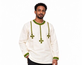 Men's (Large) Ethiopian / Eritrean Traditional Shirt