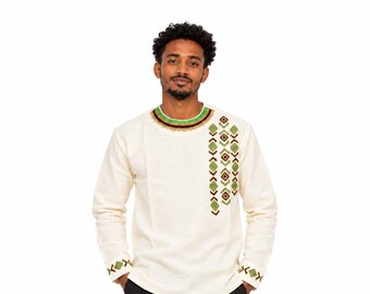 Men's (Large) Ethiopian / Eritrean Traditional Shirt