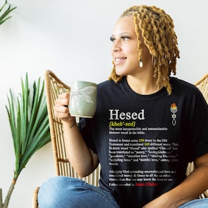 Hesed, Checed, Hebrew Word, Christian Apparel, Christian Clothing, Religious T Shirt, Faith T-Shirt, Custom Graphic Tees, Love, Mercy, Grace