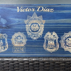Personalized NYPD SCPD NCPD Promotion Plaque Shield Engraving