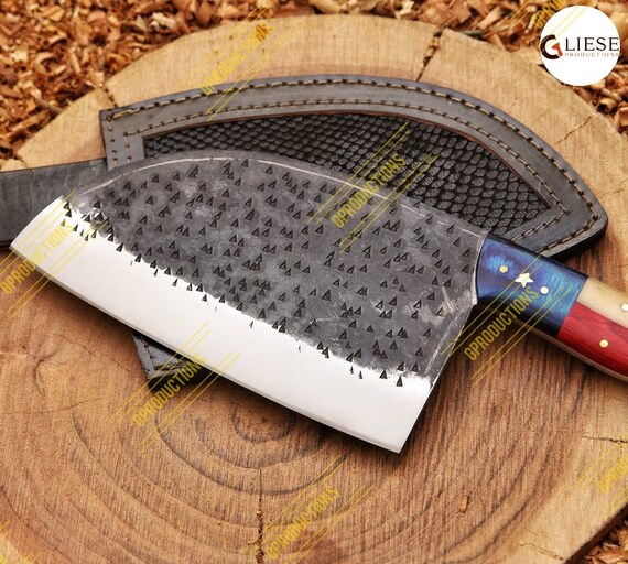 8 Inch Stainless Steel Butcher Knife Fishing Cooking Knife Handmade Forged  Bone Knife Meat Cleaver Kitchen Chef Knife