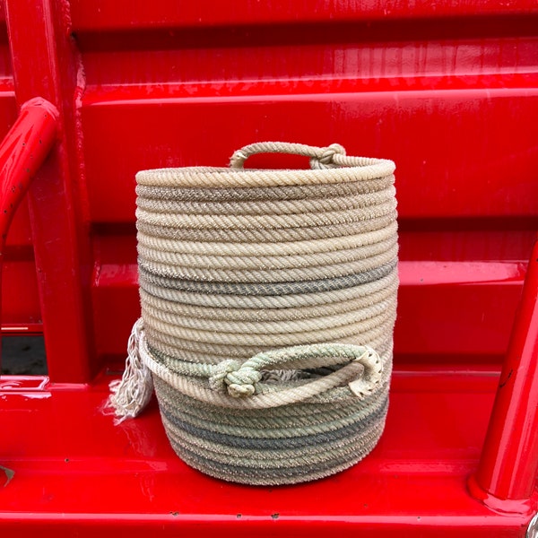 Rope Basket Etsy