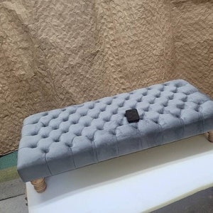 Extra Large Handmade Footstool , Coffee Table in Chesterfield
