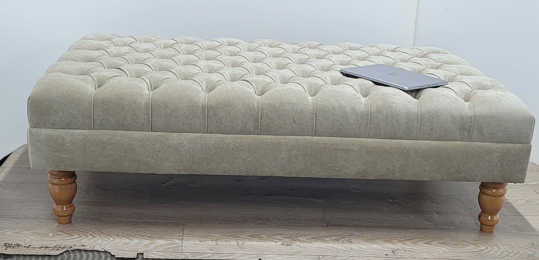 Designer High Chesterfield Coffee Table Footstool Etsy