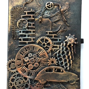 Notebook / notepad / diary / journal A5 Steampunk unique