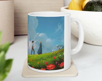 Howl's Moving Castle Ceramic Mug, 11oz, Studio Ghibli