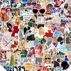 15-100 Taylor Swift Stickers, High-Quality Waterproof Vinyl, Mixed Swiftie Sticker Pack, Swifties, Eras Tour, Taylor Nation 1 image 1