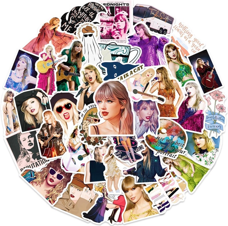 15-100 Taylor Swift Stickers, High-Quality Waterproof Vinyl, Mixed Swiftie Sticker Pack, Swifties, Eras Tour, Taylor Nation 1 image 3
