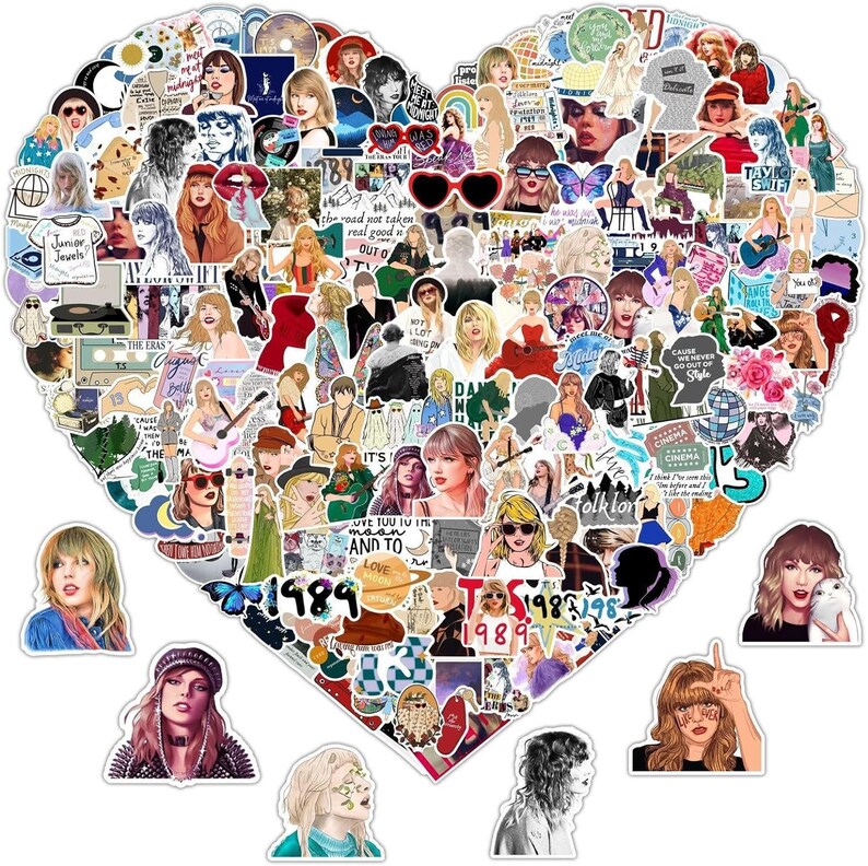 15-100 Taylor Swift Stickers, High-Quality Waterproof Vinyl, Mixed Swiftie Sticker Pack, Swifties, Eras Tour, Taylor Nation 1 image 1