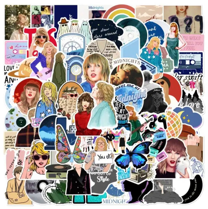 15-100 Taylor Swift Stickers, High-Quality Waterproof Vinyl, Mixed Swiftie Sticker Pack, Swifties, Eras Tour, Taylor Nation 1 image 5