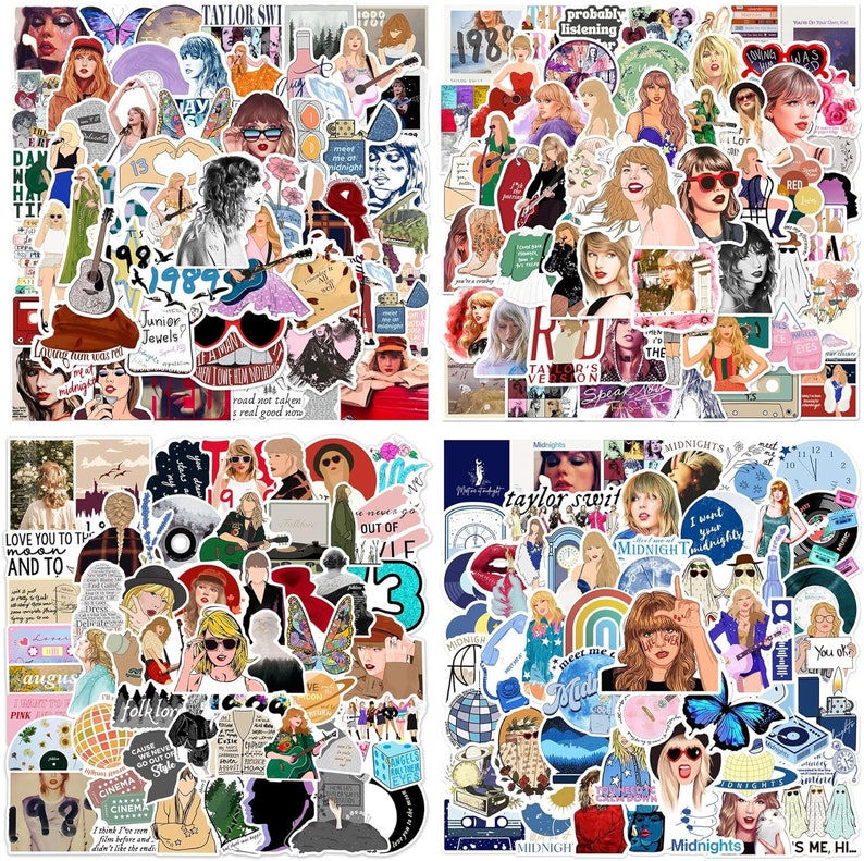 15-100 Taylor Swift Stickers, High-Quality Waterproof Vinyl, Mixed Swiftie Sticker Pack, Swifties, Eras Tour, Taylor Nation 1 image 6