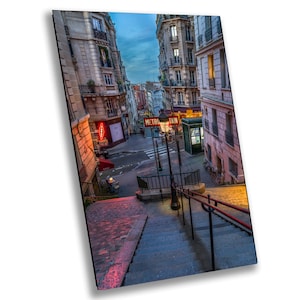 Montmartre paris, arte de parede em tela, impressão em tela, arte de parede paris frança pintura em tela